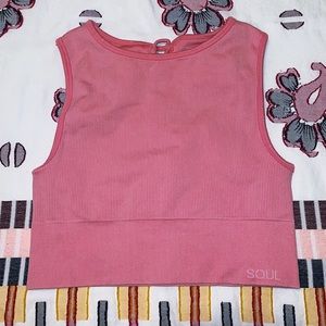 Pink SoulCycle Mineral Wash Bra